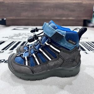 Keen Kids' Hikeport 2 Sport Mid WP Waterproof Hiking Boots - Blue Black